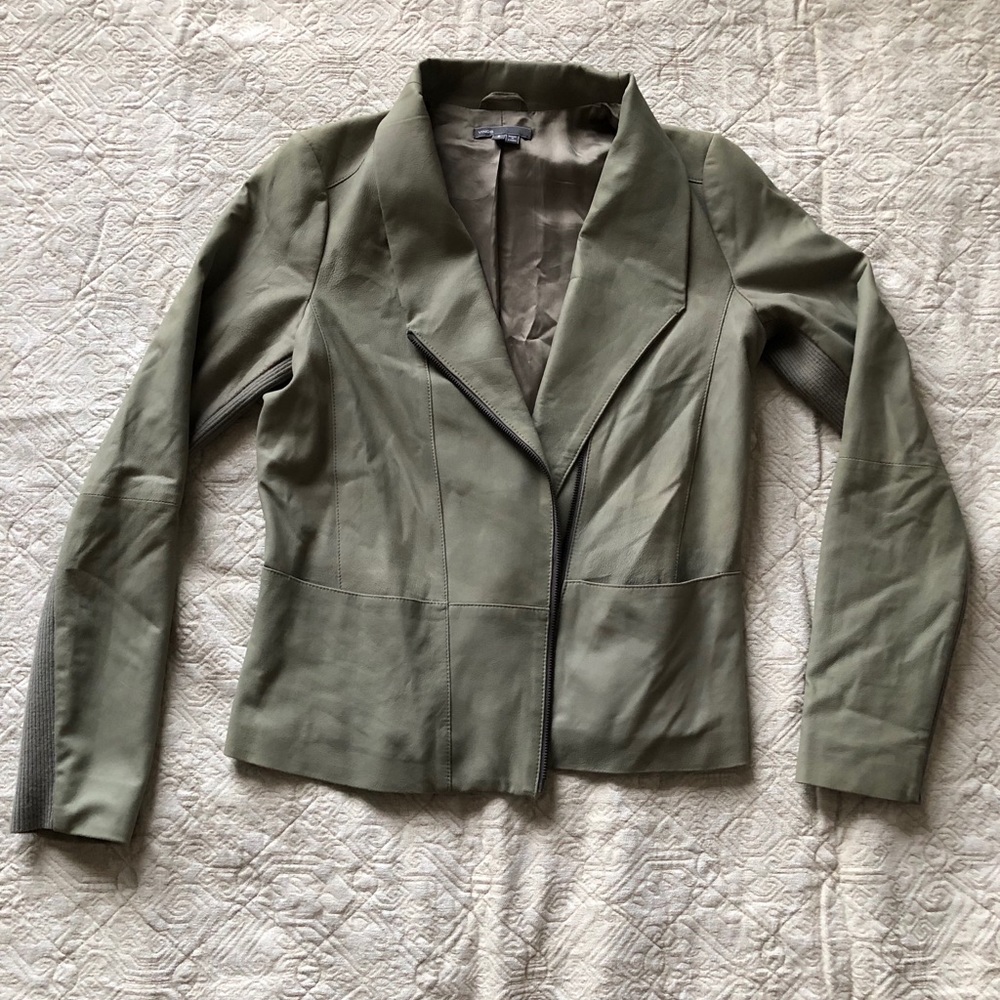 Vince Leather Moto Jacket